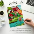 thumbnail image 5 of FMSHPON Flying Insects Flower Clipboard Hardboard Wood Nursing Clip Board and Pull for Standard A4 Letter 13x9 inches, 5 of 7