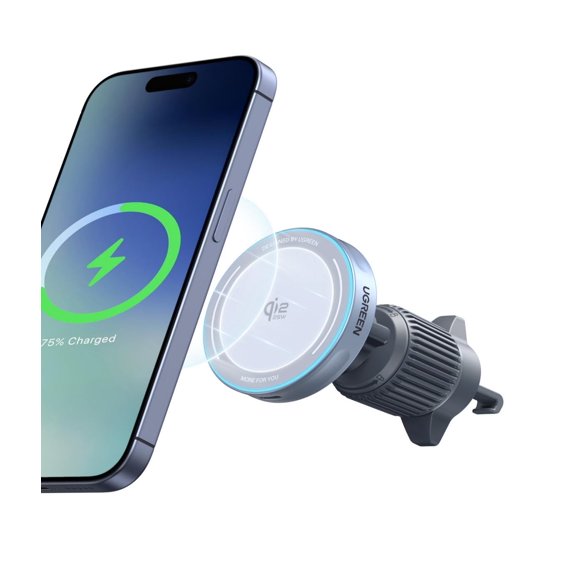 UGREEN Qi2 25W MagSafe Car Mount Charger, Qi2-Certified Magnetic Wireless Car Charger, Air Vent Magnetic Car Phone Holder Mount for iPhone Air 17 Pro