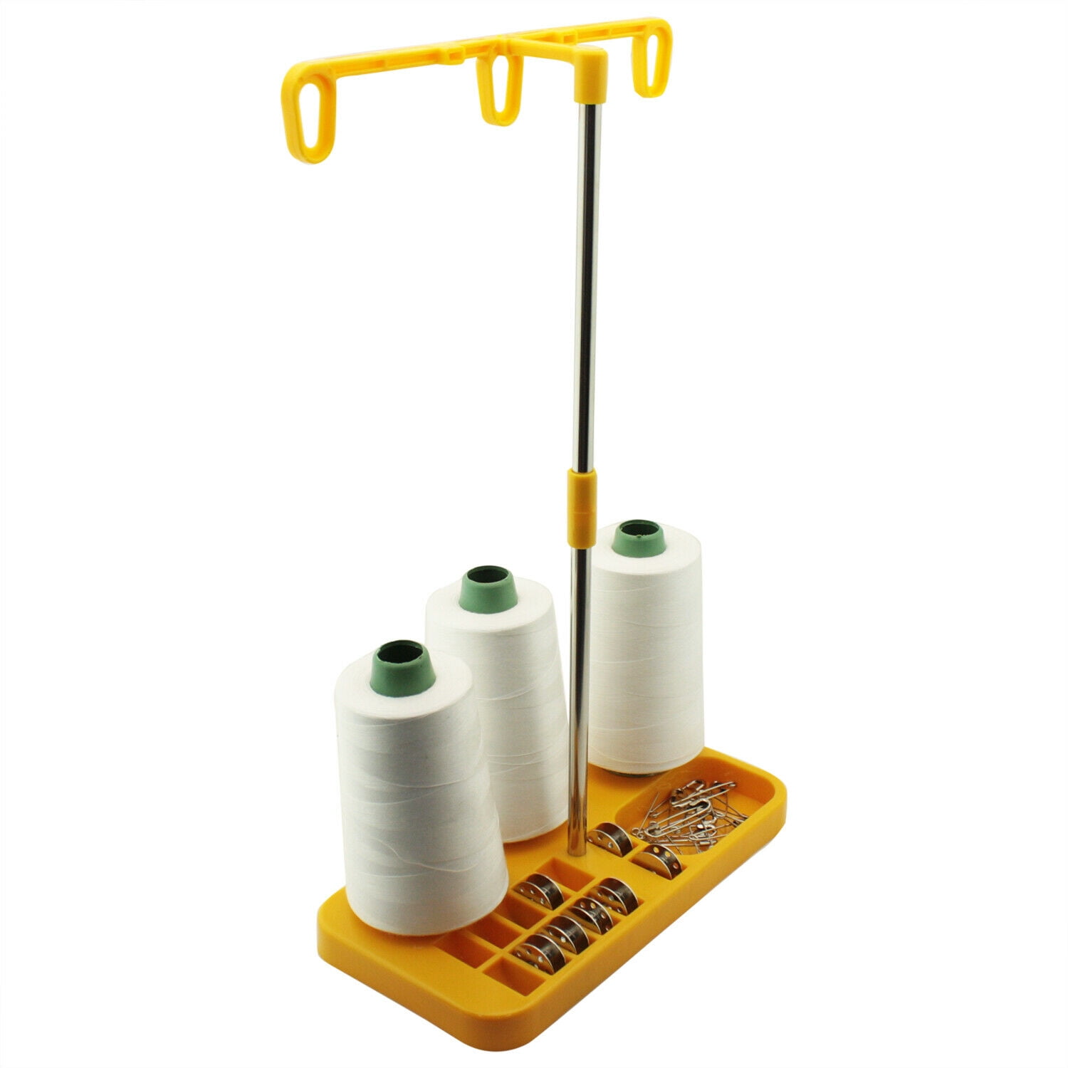 Sewing /& Embroidery Machines-White 3 Spool Thread Stand for Overlock Sergers