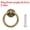 1.8" Bronze, variant on Unique Bargains Drop Ring Knobs Dresser Pulls with Screw Zinc Alloy 1.8" Gold Brass 2Sets