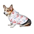 thumbnail image 7 of Fotbe Red Squirrel And Blue Rabbit Print Small Dog Sweater Hoodies Pet Grey Hooded Soft Fleece Sweatshirts with Pocket Fall Winter Puppy Cat Sweaters Warm Clothes-XX-Large, 7 of 7