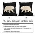 thumbnail image 4 of Bear Decorative Outdoor Pillow Covers 16x16 Inch Pack of 2 Modern Black Bear Throw Pillow Covers Mountain Forest Southwest Pillowcase Square Linen Cushion Cover for Bedroom Sofa Couch Home Decor, 4 of 6