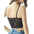 thumbnail image 5 of SAYFUT 3 Pieces Women's Floral Lace Tube Top Bandeau Halter Bras Seamless Stretchy Chest Wrap, 5 of 7