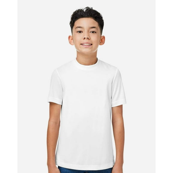 Team 365 TT15Y Youth Zone Performance Mesh T-Shirt-White-S