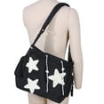 thumbnail image 5 of FENOHREFE Student School Bag Crossbody Bag Large Capacity Aesthetic Messengers Bag Women Star Pattern Shoulder Bag, 5 of 8
