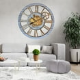 thumbnail image 4 of THE GEARS CLOCK Wall Clock with Real Moving Gears AM-LI_ 36 in Round Silver-Grey, 4 of 11