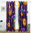 thumbnail image 2 of Colorful Mardi Gras Masks and Beads Blackout Curtains for Living Room Bedroom 55W x 72/84L Insulated Window Drapes 2 Panels, 2 of 6