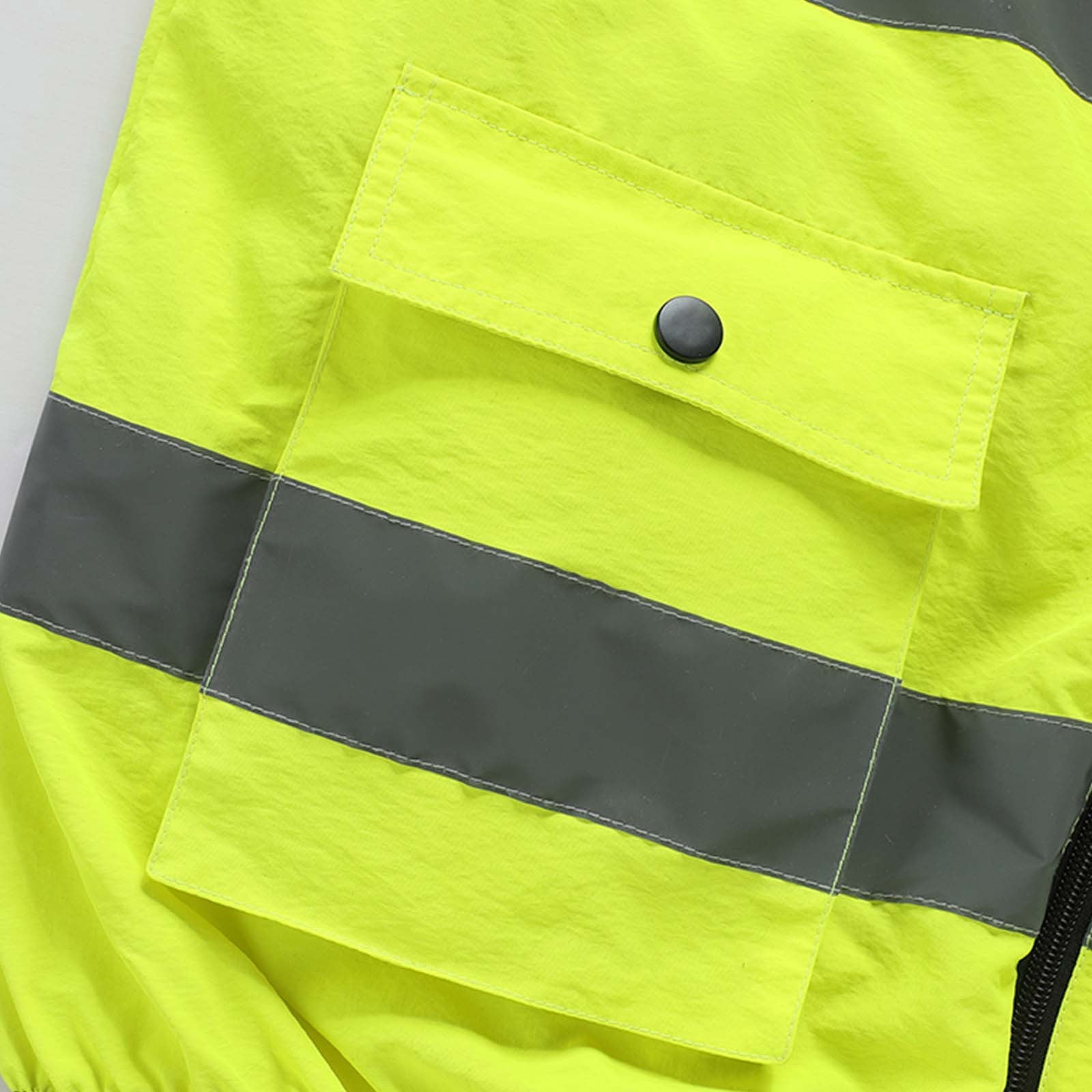 SZJXBUY Mens Reflective Running Vest High Visibility Multi Pocketsing Safety Vests Air Conditioned Wearable Fan Multi Pockets Construction Jackets Yellow,S