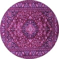 thumbnail image 1 of Ahgly Company Indoor Round Persian Purple Traditional Area Rugs, 4' Round, 1 of 4