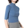 thumbnail image 1 of ORUYROP Chandail à Manches Courtes pour Femmes, Pull Ajusté en Jersey, 1 of 6