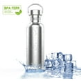 thumbnail image 5 of Triple Tree 34 oz Silver 304 Stainless Steel Water Bottle with Wide Mouth Lid, 34 oz, 5 of 8
