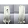 thumbnail image 6 of Unique Bargains Human Hair Wigs for Women Lady 39" Gray Curly Wig with Wig Cap Long Hair, 6 of 6