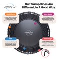 thumbnail image 3 of JumpSport 550f PRO Indoor Lightweight 44 Inch Folding Fitness Trampoline, Black, 3 of 10