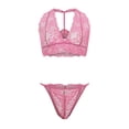 thumbnail image 6 of Bigersell Underwear Women Clearance Lace Underwear G-Strings Panty Style P-737 Nylon Period Panties Ladies Thong Briefs Mid Waist Women's Bikini Panties Pink XL, 6 of 7