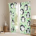 thumbnail image 3 of Manfei Kawaii Penguin Black Out Curtains for Kid, Antarctic Wildlife Animal Curtains Pack of 2 (42x63 Each), Cartoon Green Love Heart Bedroom Curtains, Curtains Blackout Bedroom Decor, 3 of 6