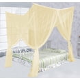 thumbnail image 4 of Just Relax Four Corner Post Elegant Mosquito Net Bed Canopy Set, Beige, Full/Queen/King, 4 of 4