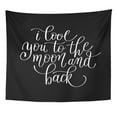 thumbnail image 1 of REFRED I Love You to The Moon and Back Handwritten Wall Art Hanging Tapestry Home Decor for Living Room Bedroom Dorm 51x60 inch, 1 of 2