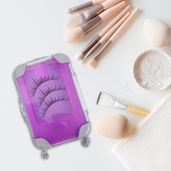 Nicehomfit 2-Pack Eyelash Storage Boxes Stylish Makeup Organizer Container for Women Beauty Accessories