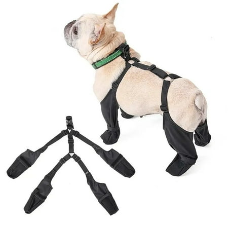 Dog Shoes Waterproof Ajustable Shoes for Dogs Non-Slip Dog Boots Outdoor Protector Accessories for French Bulldog Corgi Poodle (Dog Shoes M)