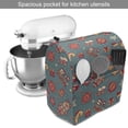 thumbnail image 2 of Christmas Stand Mixer Cover, Hand Drawn Composition of Noel Elements Santa and Reindeer on Hearts Background, Kitchen Appliance Organizer Bag Cover with Pockets, 5 Quarts, Multicolor, by Ambesonne, 2 of 4
