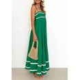 thumbnail image 3 of PRETTYGARDEN Women Summer Flowy Maxi Dress Casual Sleeveless Spaghetti Strap Ruffle Beach Long Dresses, 3 of 9
