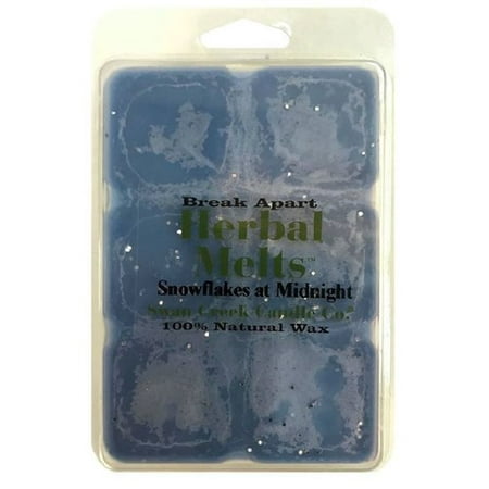 Swan Creek Candle Drizzle Snowflakes at Midnight Scented Wax Melt Candle