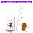 thumbnail image 5 of Every Fart is Love Note Rhodesian Ridgeback Guilty Face Happy Valentine's 16oz Glass Cup Mug Ridgebacks Dog Lover Gifts Glass Can with Bamboo Lid and Straw - 01016, 5 of 5
