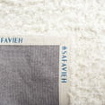 thumbnail image 6 of SAFAVIEH Arctic Giselle Solid Polyester Shag Area Rug, Ivory, 7' x 10' Scalloped, 6 of 7