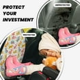 thumbnail image 3 of Goofa Boho Bunny Pattern Car Back Seat Protector for Kids (2 Pack) ,Anti-kick Storage Mat for Car Seats,Shields from Footprints, 3 of 6