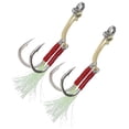 thumbnail image 2 of 2 uds. De anzuelos de pesca para barcos de acero inoxidable, combinación de cuerdas, señuelos, cebos, aparejos de anzuelo, accesorio 3/0 #, 2 of 8