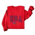 thumbnail image 3 of Lumosvexa Summer Womens Casual T-Shirt for Women Plain Short Sleeved Shirt Tops Relaxed T-Shirt Red Size M, 3 of 6