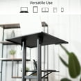 thumbnail image 2 of Black Mobile 24" Height Adjustable Rolling Podium, Lectern, Laptop Workstation, 2 of 8