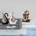 thumbnail image 2 of Elegante mesa de cisne de cerámica y acrílico para decoración del hogar, regalo de aniversario, estante y exhibición de chimenea., 2 of 8