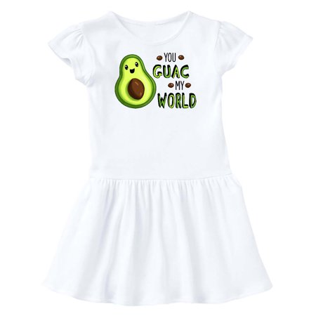 

Inktastic You Guac My World with Cute Avocado Gift Toddler Girl Dress