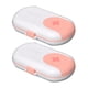 thumbnail image 1 of Pastillero rosa de 2 piezas, organizador de compartimentos, pastillero de viaje, pastillero diario, 1 of 5