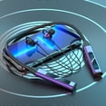 thumbnail image 3 of Bluetooth Headphones Wireless Earbuds 80hrs Playtime Wireless Charging Case Digital Display Sports Ear Buds with Earhook Deep Bass IPX7 Waterproof Over-Ear Earphones for TV Phone Laptop(Purple), 3 of 3