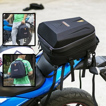 Motorcycle Bag Multifunctional Backpack Expandable Waterproof Large Capacity