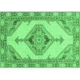 thumbnail image 1 of Ahgly Company Indoor Rectangle Abstract Emerald Green Modern Area Rugs, 2' x 5', 1 of 4