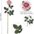 thumbnail image 5 of Artificial Flowers 10 PCS Silk Roses with Long Stems Faux Realistic Roses for Wedding Bouquets Table Centerpieces Party Home Decor(White), 5 of 5