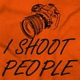 thumbnail image 2 of I Shoot People Camera Photography Pun Unisex Plus Fleece Graphic Hoodie Brisco Brands 2X, 2 of 5