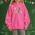thumbnail image 2 of Chenglor Back To School Hoodies for Girls 10-12 Girls Sweatshirts Back To School Hoodie for Girls 10-12 6 Year Girl Clothes Children's Fashion Clothes (1-2 Years Pink), 2 of 4