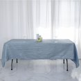 thumbnail image 5 of BalsaCircle Dusty Blue 60" x 102" Accordion Crinkle Taffeta Rectangular Tablecloth, 5 of 8