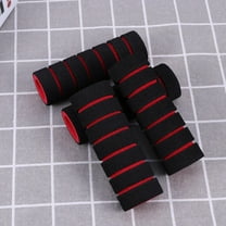 Topbathy 2Pair Red Handlebar Grips Sponge Cover Non Slip Bike Grip with Vibration Absorption