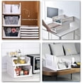 thumbnail image 3 of Stackable Clothes Storage Basket Organizer Sliding Wardrobe Drawer Shelf DIY Divider Separator Desk Container for Wardrobe Closet Kitchen Bathroom Office (White), 3 of 4