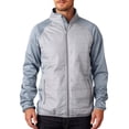 thumbnail image 1 of UltraClub 8292 Cool Dry Adult Quilted Jacket -Titanium/ Gravel-2XL, 1 of 2