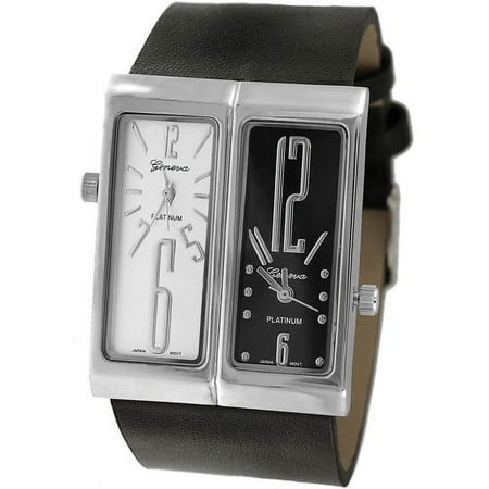 Aktion Men's Dual-Face Watch, Synthetic Leather