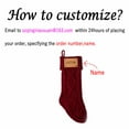 thumbnail image 6 of Personalized Christmas Stockings with Names Monogram, 18” Large Family Knitted Xmas Stocking with Leather Nameplate for Kids Customized Christmas Stockings for Fireplace Holiday, 6 of 12