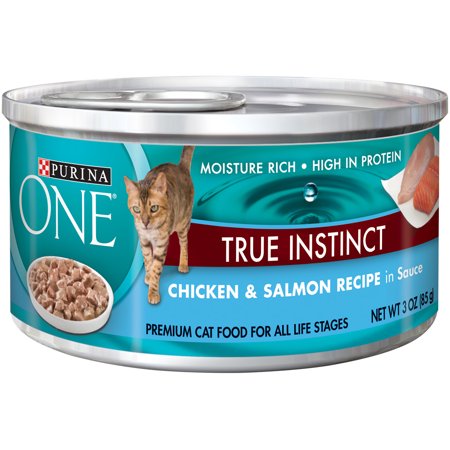 Photo 1 of 24pk Purina ONE True Instinct Chicken _ Salmon Recipe in Sauce Cat Food - 3 oz. Can