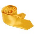 thumbnail image 3 of Cravate Décontractée Slim Slim Cravate Étroite - Jaune Doré Solide Jaune Doré, 3 of 9