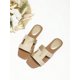thumbnail image 4 of Fashionable Slide Sandals Women Colorblock Flat Sandals, 4 of 4